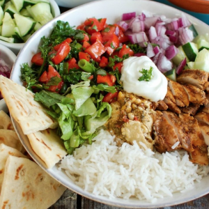 Chicken shawarma & Rice